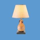 Table Lamp Whimsical Sculptural Natural Wood Pear Shape Base
