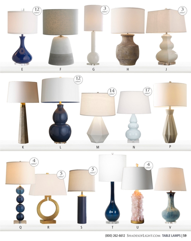 Table Lamp with Rock Crystal Base Natural Edge and White Drum Shade