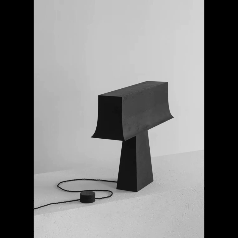 Table Lamp with Triple Cylinder Design, Minimalist Polished Metal