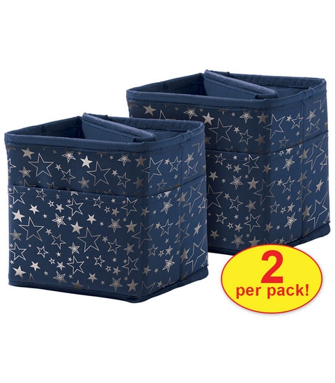 Tabletop Pocket Chart Organizer featuring Silver Star Pattern