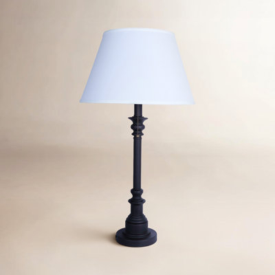 Tall Table Lamp Oil Rubbed Bronze Base Dual Pull Chains Rustic