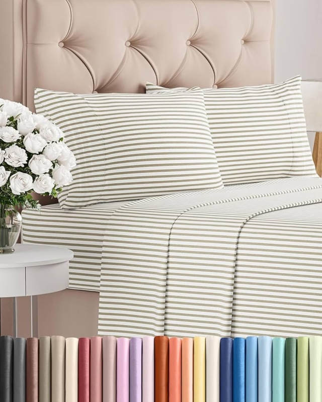 Terracotta Bed Sheet Set Smooth Surface Deep Pocket Queen Sheets