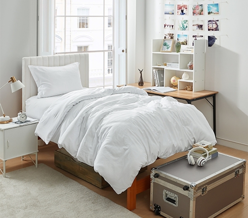 Thick Loft Comforter Set Modern Dorm Room Bedding Ideas
