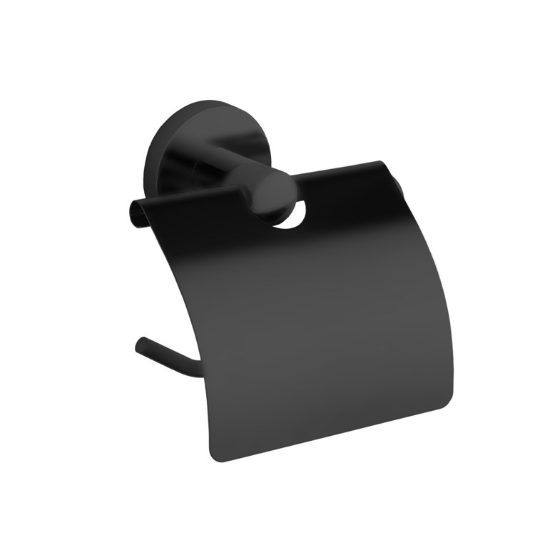 Toilet Paper Holder L-Shaped End Cap Stopper Contemporary