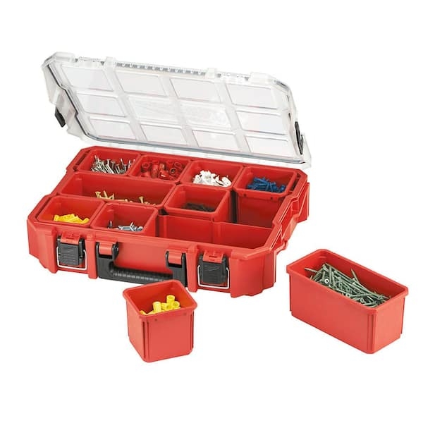 Tool Box Transparent Lid Portable Design Small Hardware Storage Organizer