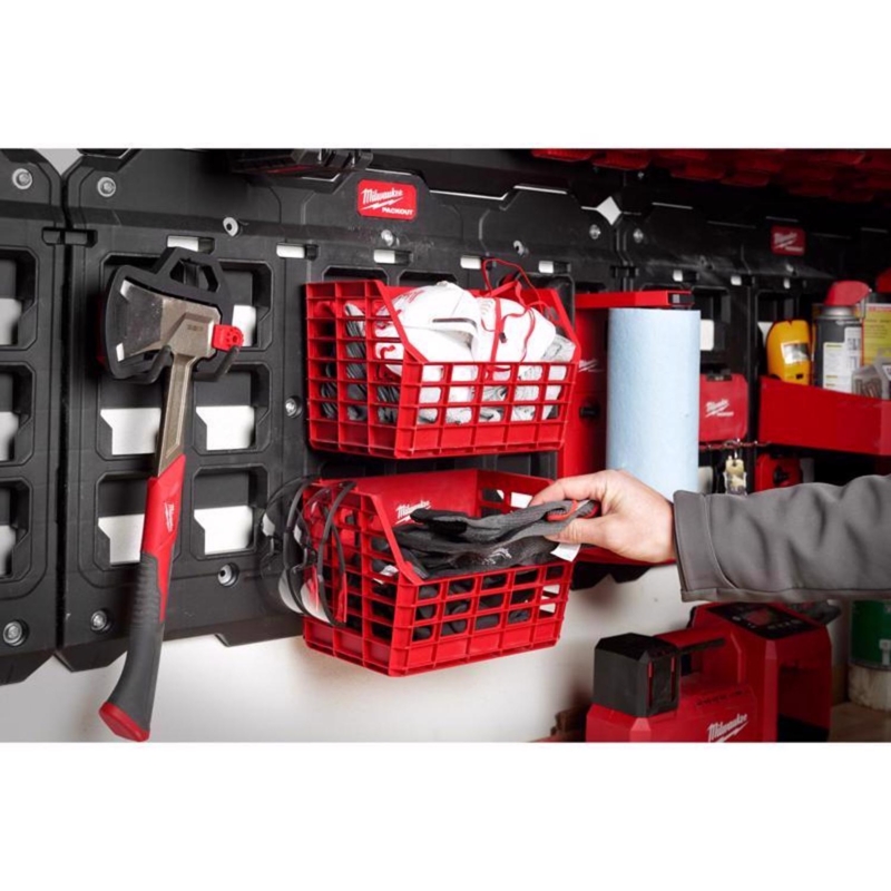 Tool Storage Bin Modular Connectors Stackable Heavy Duty Shop Organization