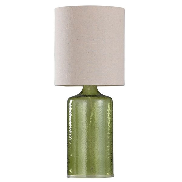Translucent Emerald Green Glass Gourd Table Lamp Decor