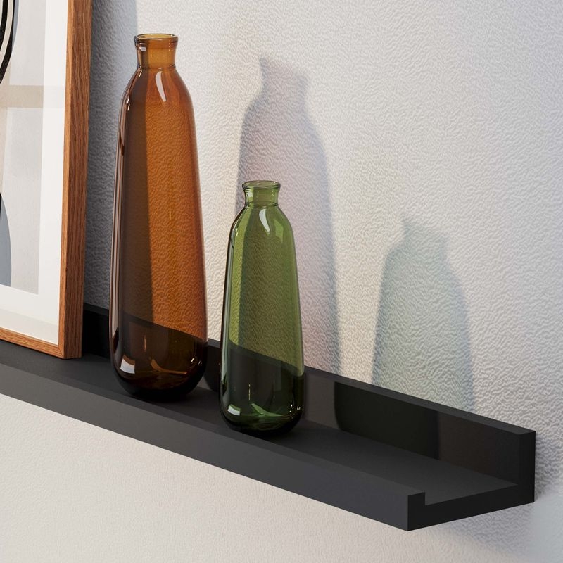 Ultra Narrow Profile Picture Ledge for Minimalist Gallery