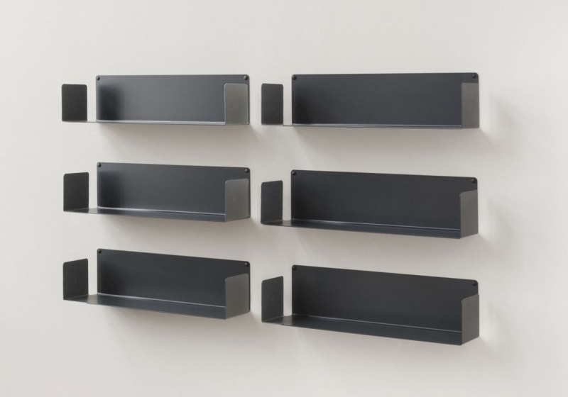 Ultra Slim Floating Shelves Set of 6 for Modern Profile Display