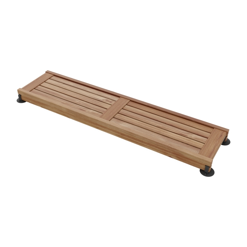 Wall Mounted Shower Bench Modern Floating Slatted Seat