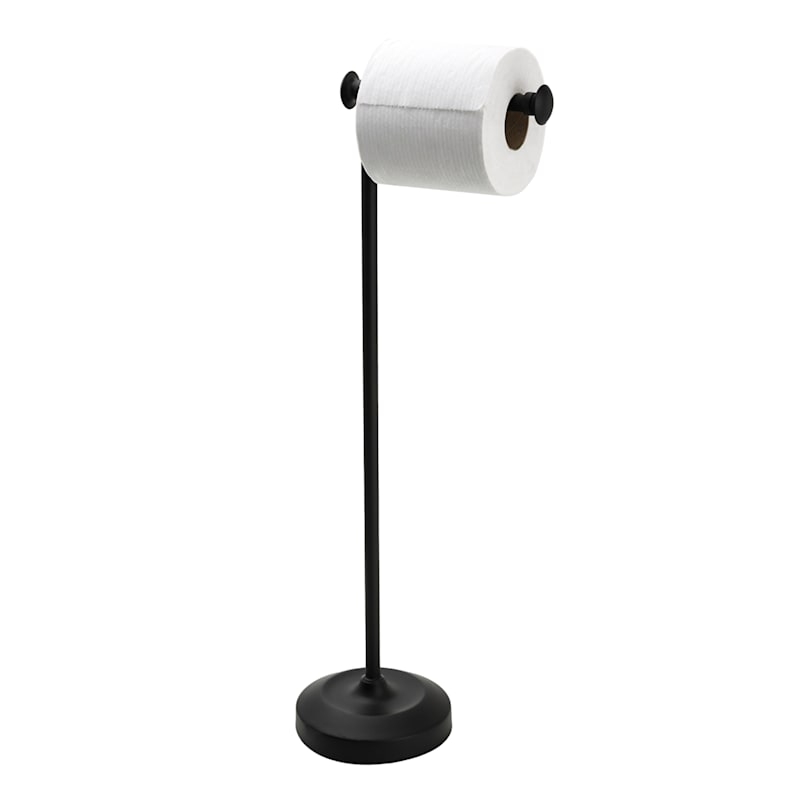 Wall Mounted Toilet Paper Holder with Modern Square Backplate