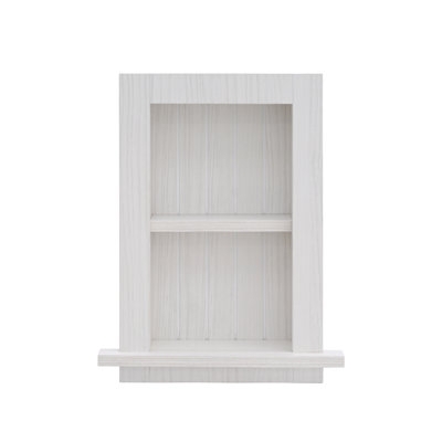 Wall Niche: Minimalist White Recessed Design for Built-In Display