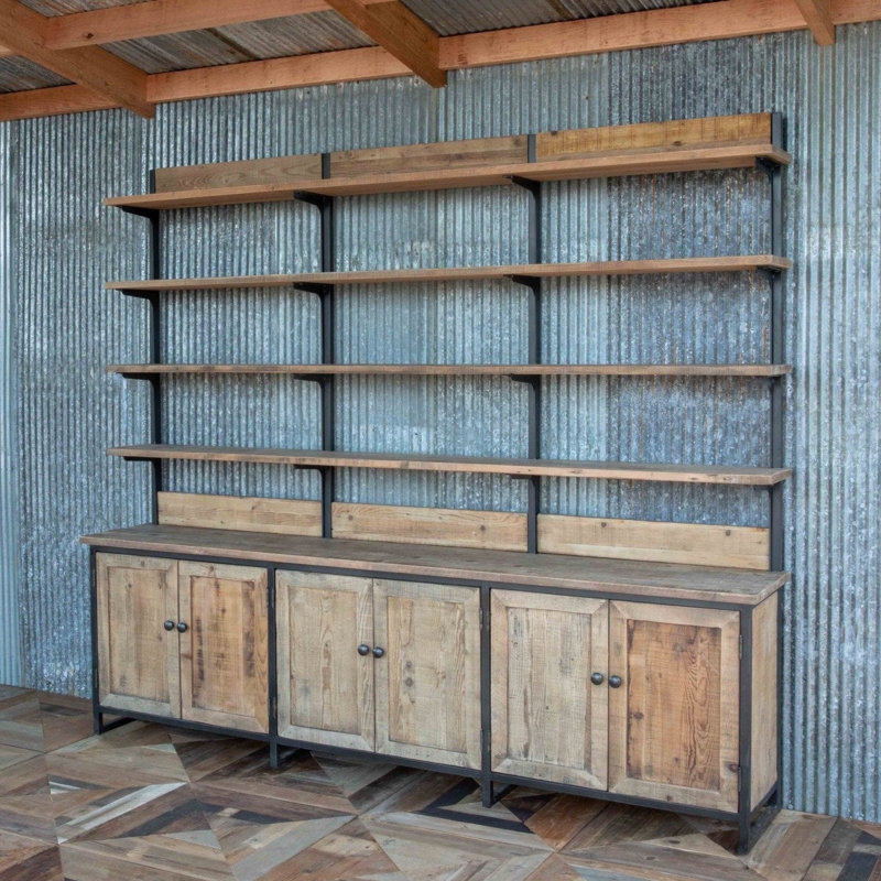 Wall Shelf, Multi-Compartment Cubbies, Metal Frame, Rectangular Design.