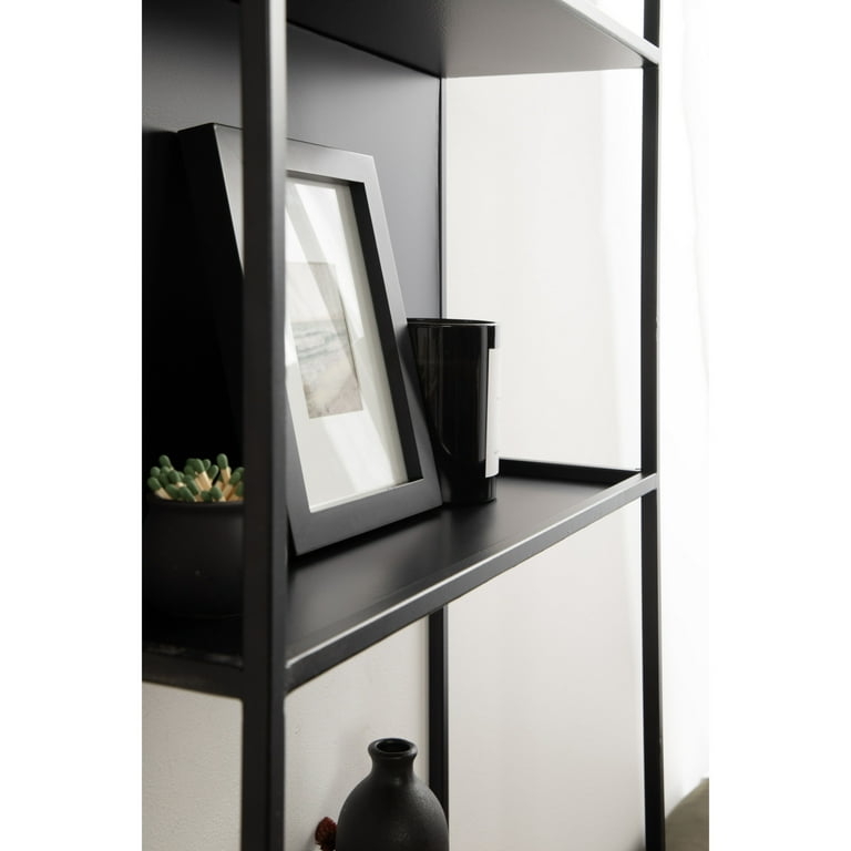 Wall Shelf Open Frame Metal Tiered Design for Bathroom Organization