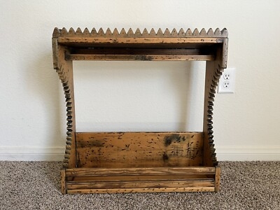 Wall Shelf Scalloped Top: Ornate Scalloped Wall Bookshelf Scroll Sides