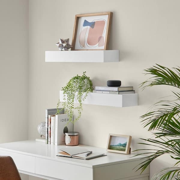 Wall Shelf Thick Floating Profile Staggered Styling Modern Ledge