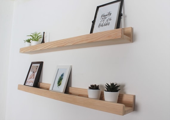 Wall Shelves Wood Picture Ledge Set Nursery Wall Decor
