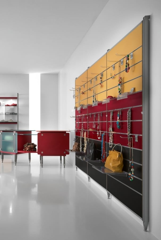 Wall Unit Contemporary Modular Wood Paneling Adjustable Shelving