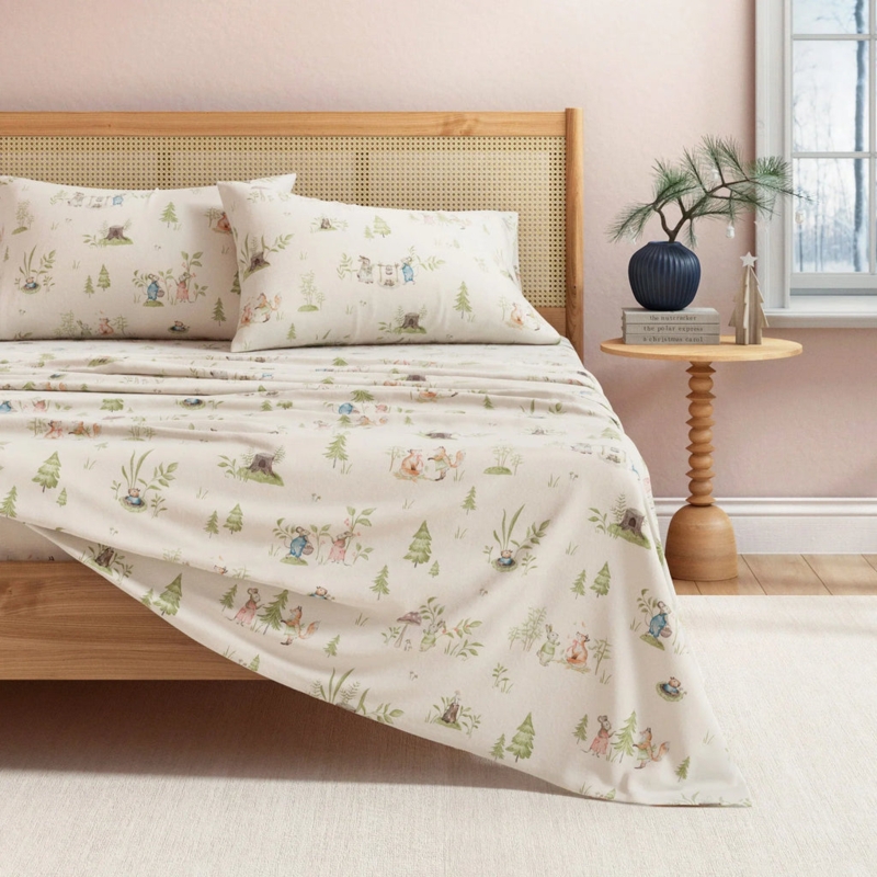 Whimsical Village Print Sheet Set Illustrative Houses