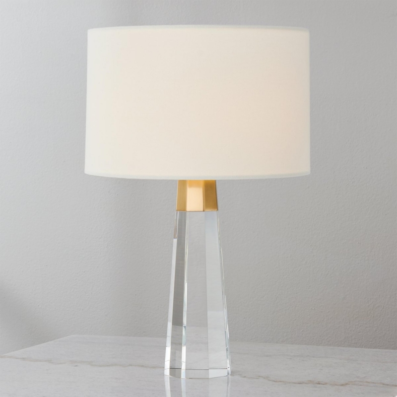 Antique Brass Table Lamp Urn Base Traditional White Shade