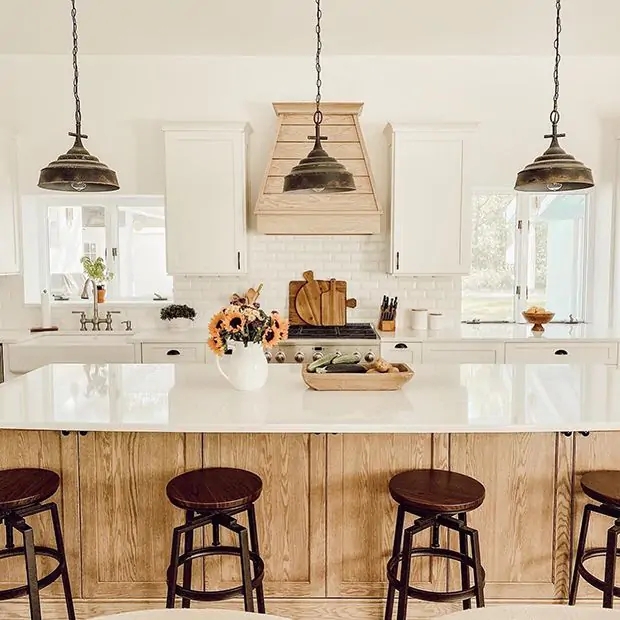 Antiqued Metal Pendant Light | Bell Shade Rustic Fixture