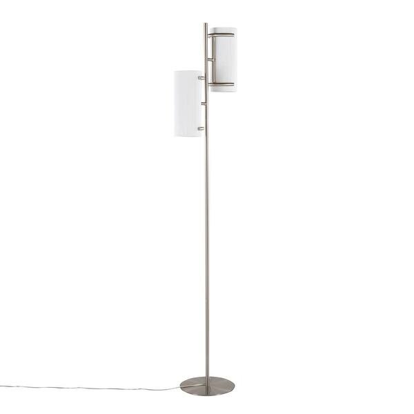 Arched Floor Lamp, Contemporary Style with Tripod Base and Nickel