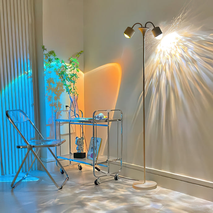 Arched Floor Lamp Translucent Lantern Shade Minimalist Soft Glow Nook