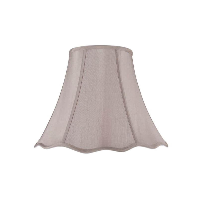 Bell Lamp Shade, Scalloped Edge Traditional Classic Silhouette