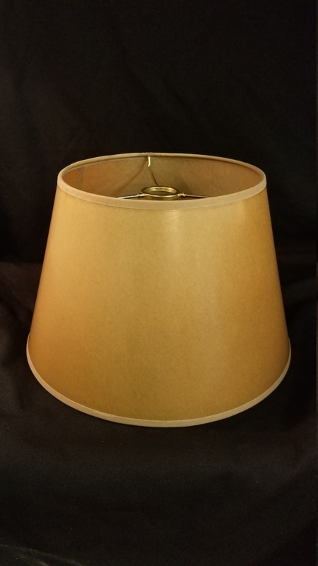 Bell Lampshade Mottled Parchment Finish Oil Rubbed Rustic (63 chars)