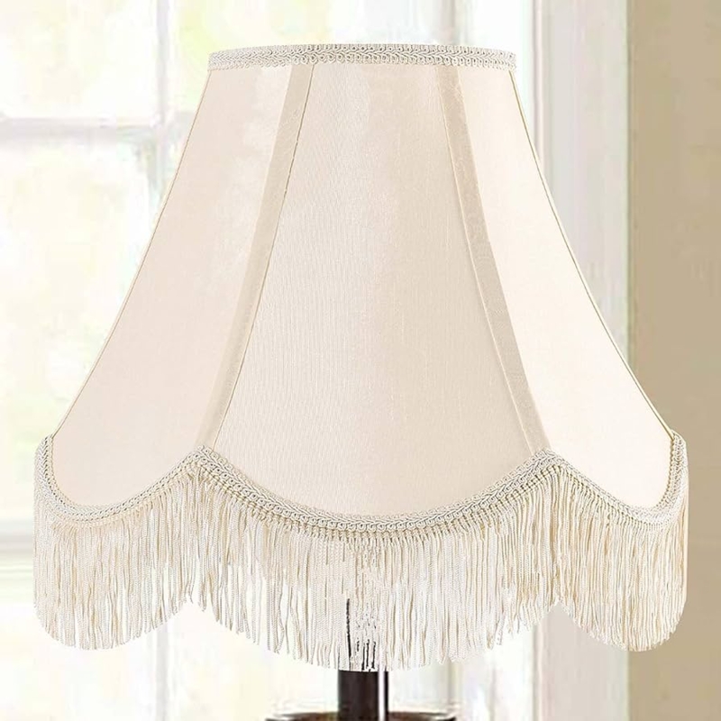 Bell Shape Lamp Shade Scalloped Edge Victorian Style
