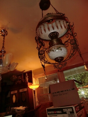 Black Metal Chandelier Hurricane Glass Chimneys Antique Finish