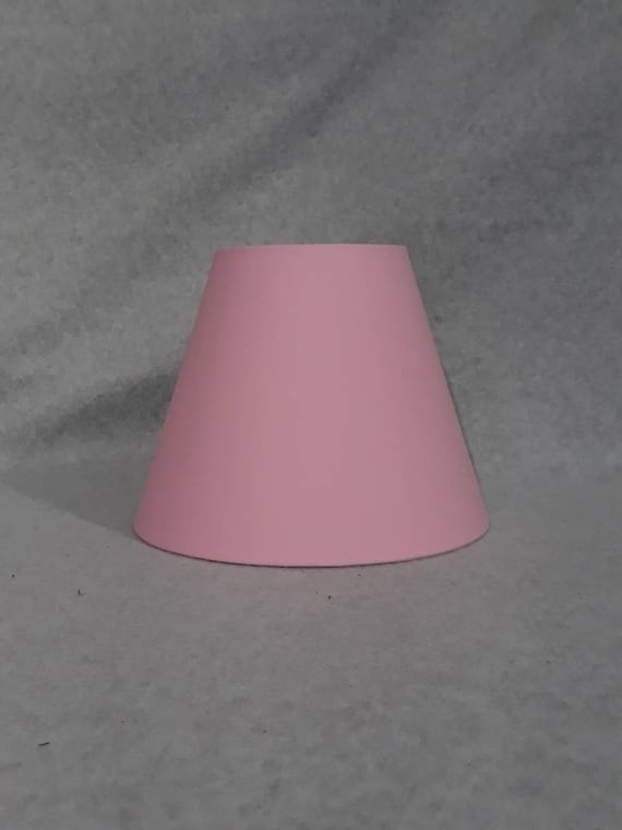 Blush Pink Empire Lamp Shade, Matte Finish, Shabby Chic Style
