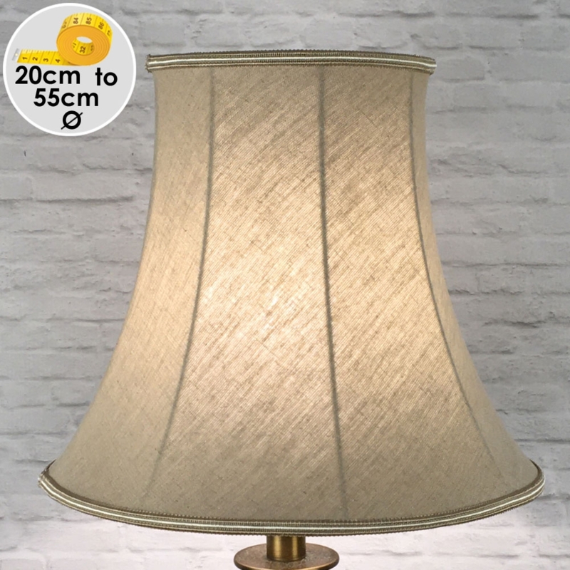 Bowed Empire Lampshade, Fringe Trim Vintage Style Retro Design
