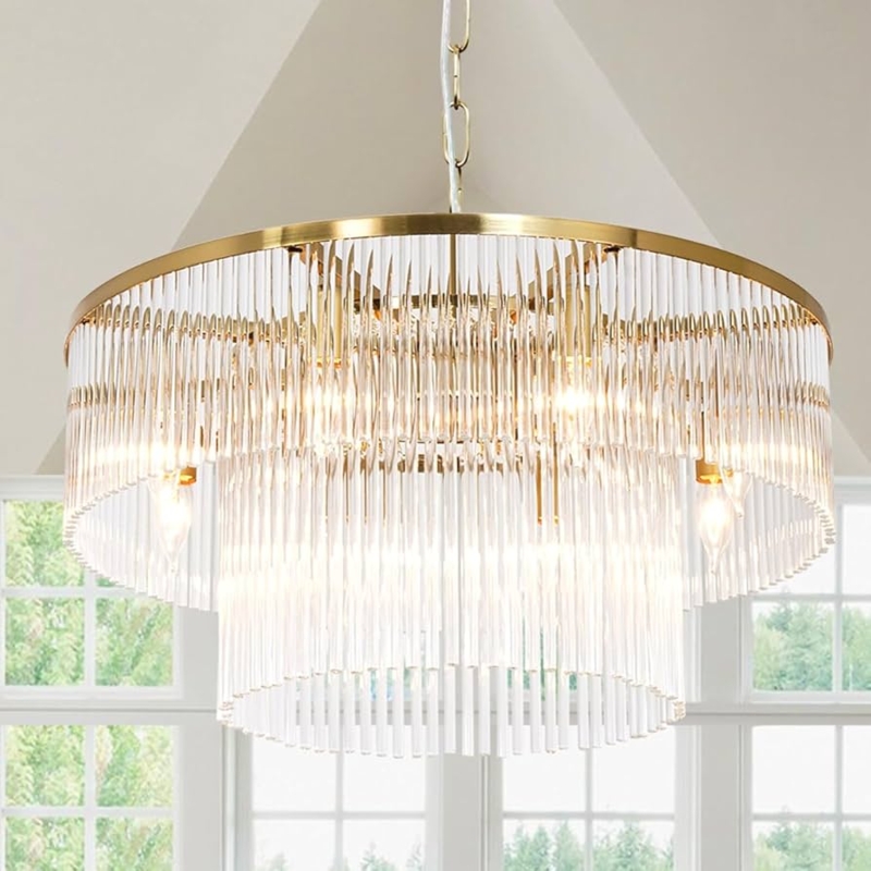 Brass Sputnik Chandelier Eight Frosted Globes Dining Room