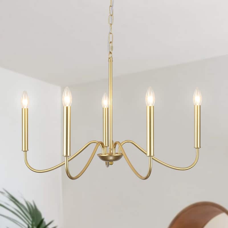 Candle Style Chandelier for Modern Farmhouse Dining Room