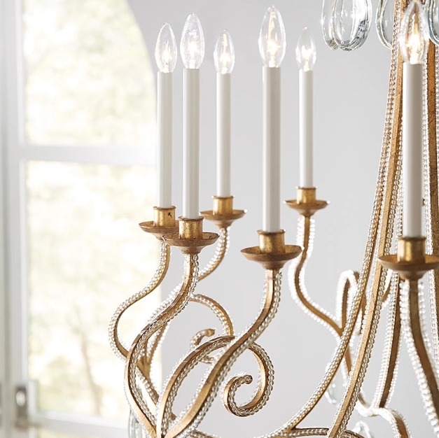 Chandelier Candle Style Curved Arms Wall Paneling Transitional