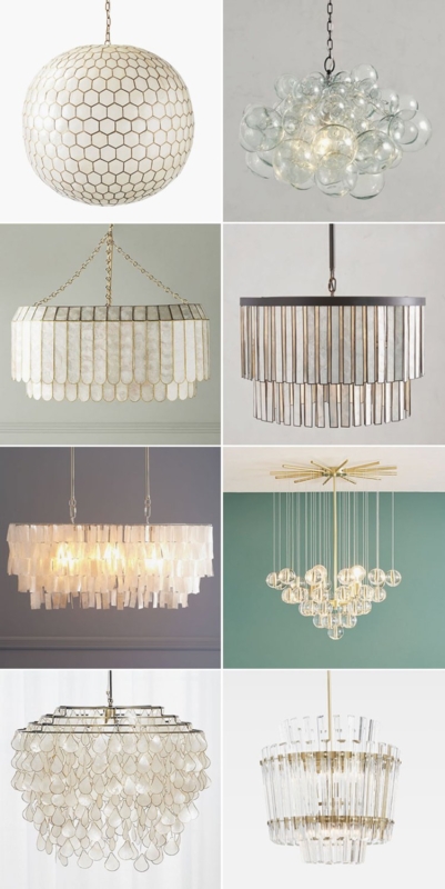 Chandelier Collection highlighting Mixed Finishes and Sculptural Arms