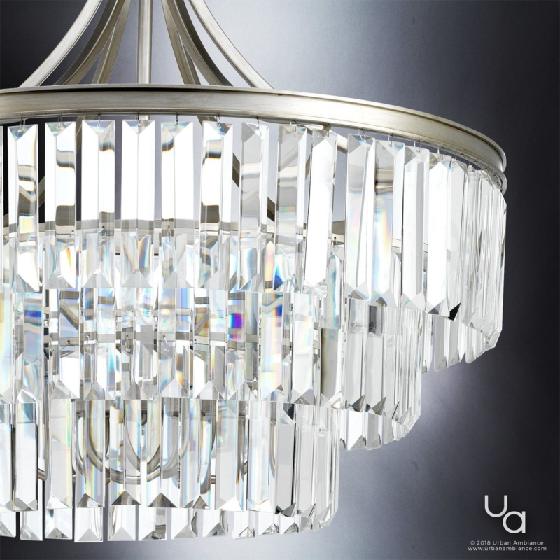 Chandelier: French Country Antique Finish with Scrolling Metalwork