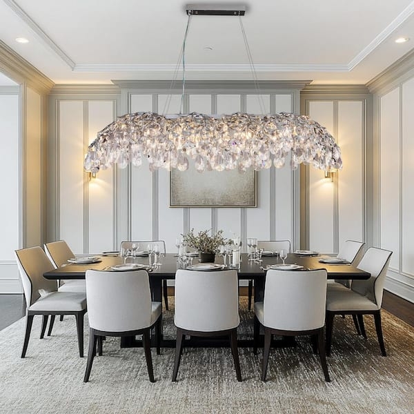 Chandelier: Horizontal Rectangular Tree Branch Structure