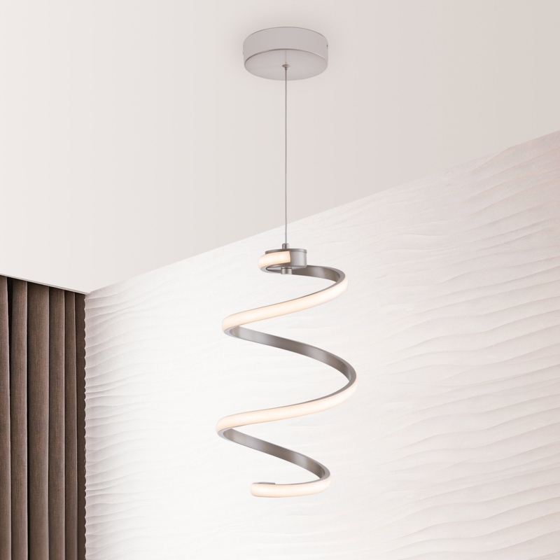 Chandelier Intersecting Curved Arms Matte Black Sculptural