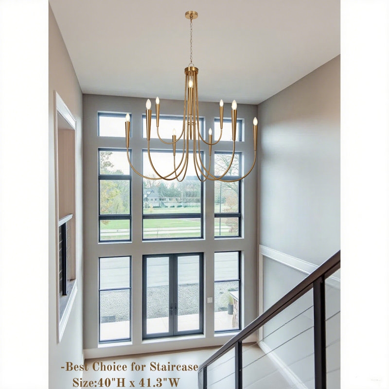 Chandelier Modern Farmhouse Wagon Wheel Light Oversized Two Tier Black
