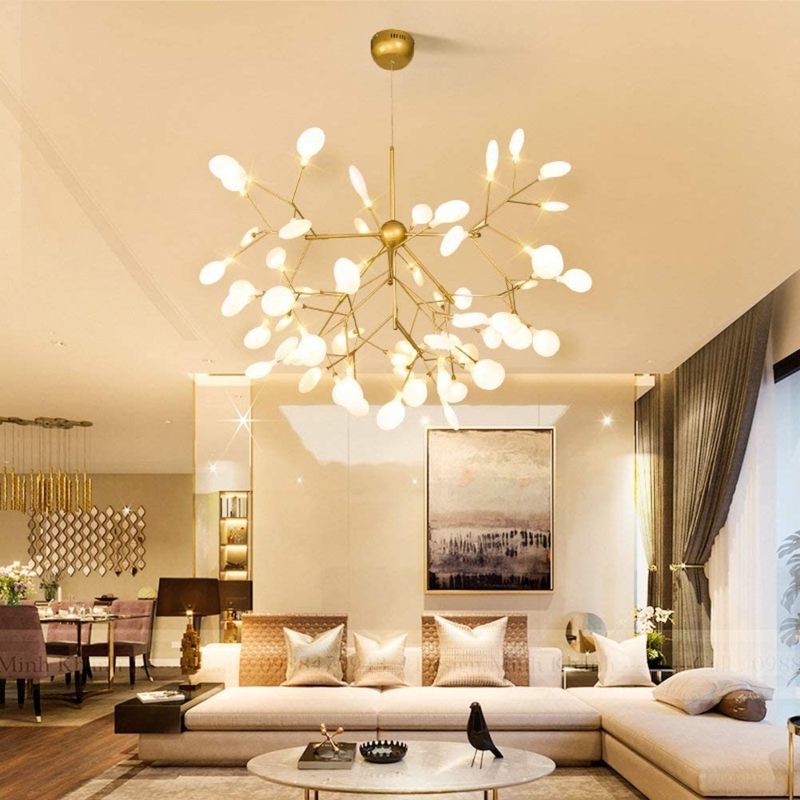 Chandelier Modern Firefly Design with Multi Light Globe Shades