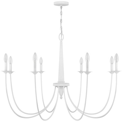 Chandelier Organic Modern 8-Light with Stonecrest Bisque Finish