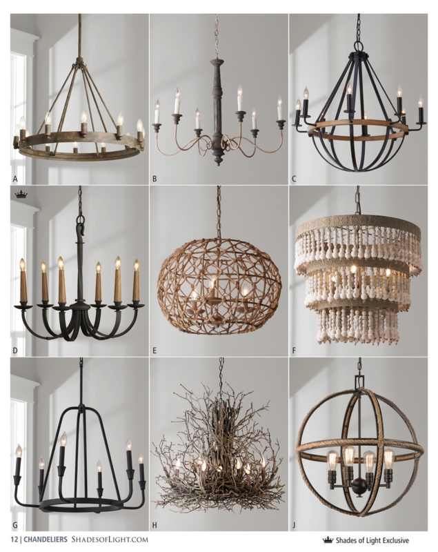 Chandelier Rope Wrapped Frame Two Tier with Candle Style Sockets