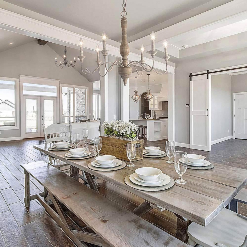 Chandelier Rustic Wagon Wheel Weathered Wood 8 Light Fixture