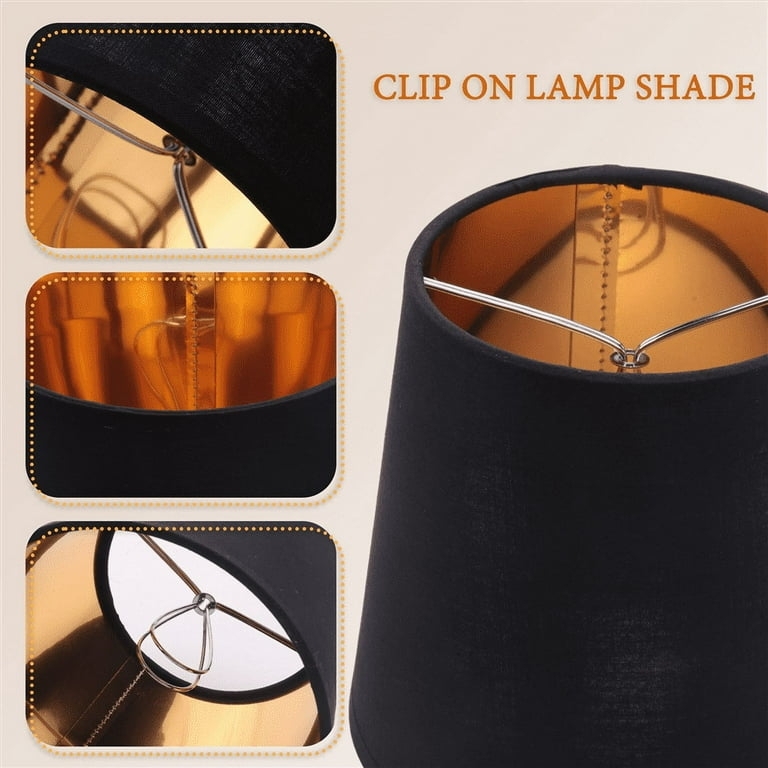 Chandelier Shades: Set of 6 Clip-On Empire Bulbs