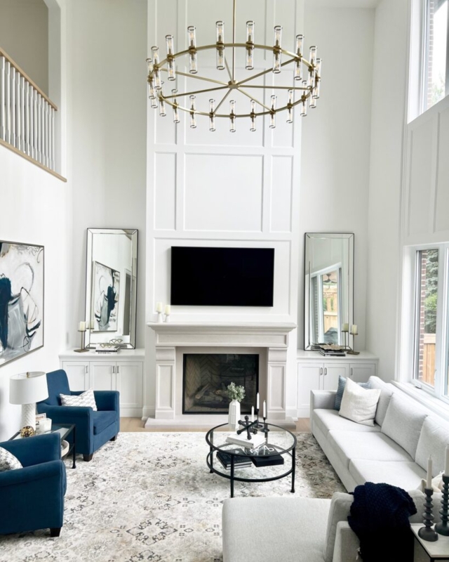 Chandelier Slender Arms Matte Black Multi Tier Modern Traditional
