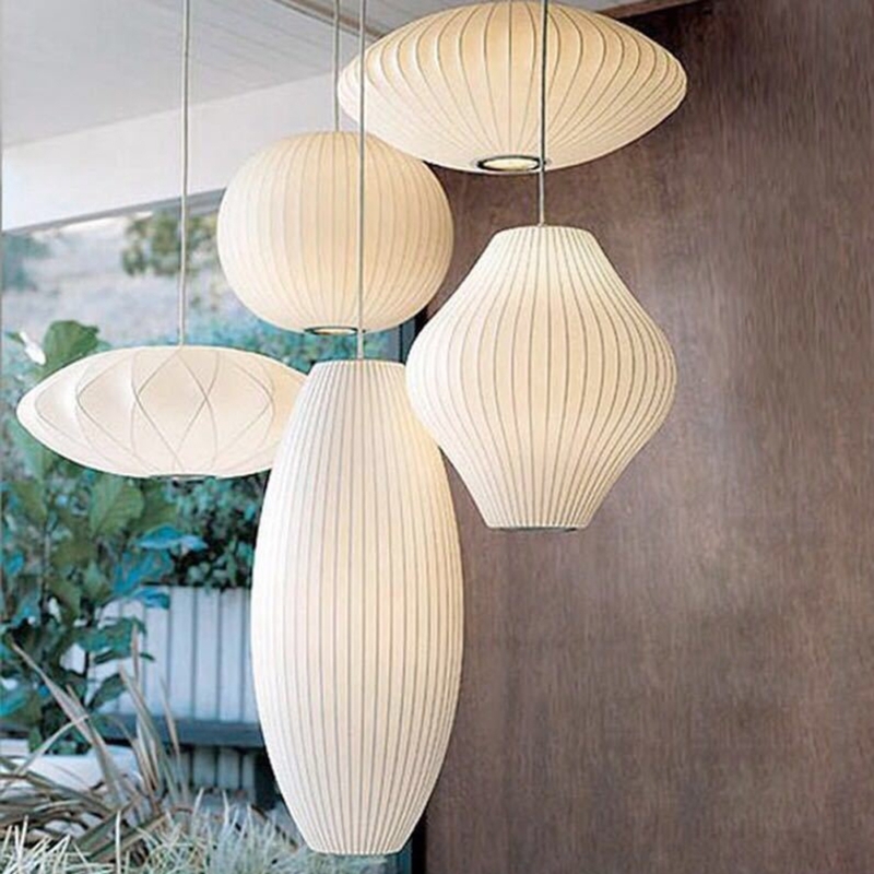 Chandelier Square Drum Pleated Fabric Shade White Modern Bedroom Decor