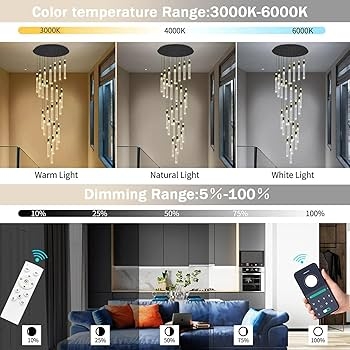 Chandelier Vertical Cascade Bubble Glass Cylinder Glam Light
