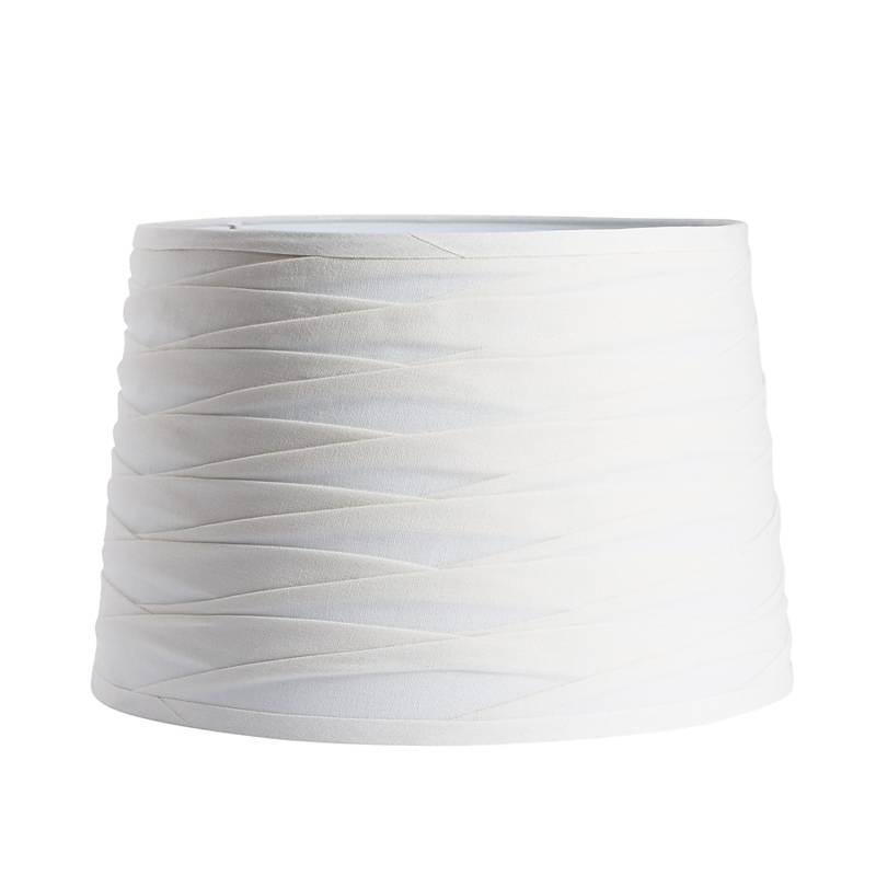 Classic Eggshell Drum Lamp Shade, Textured Fabric, Spider Fitter